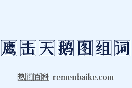 鹰击天鹅图组词是什么意思的图片